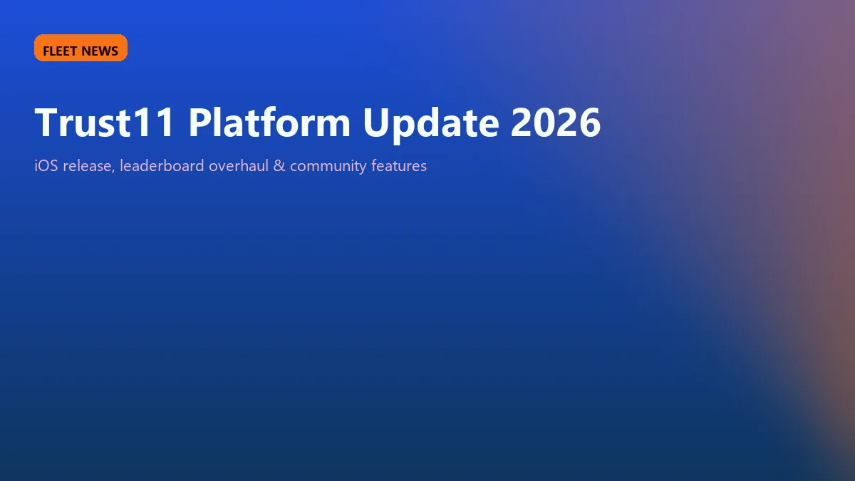 Trust11 platform update 2026: iOS release, community leaderboard overhaul, and roadmap banner